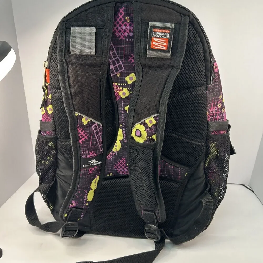 High Sierra Loop Backpack 6-Compartment 2 Side Mesh Suspension Strap Daypack